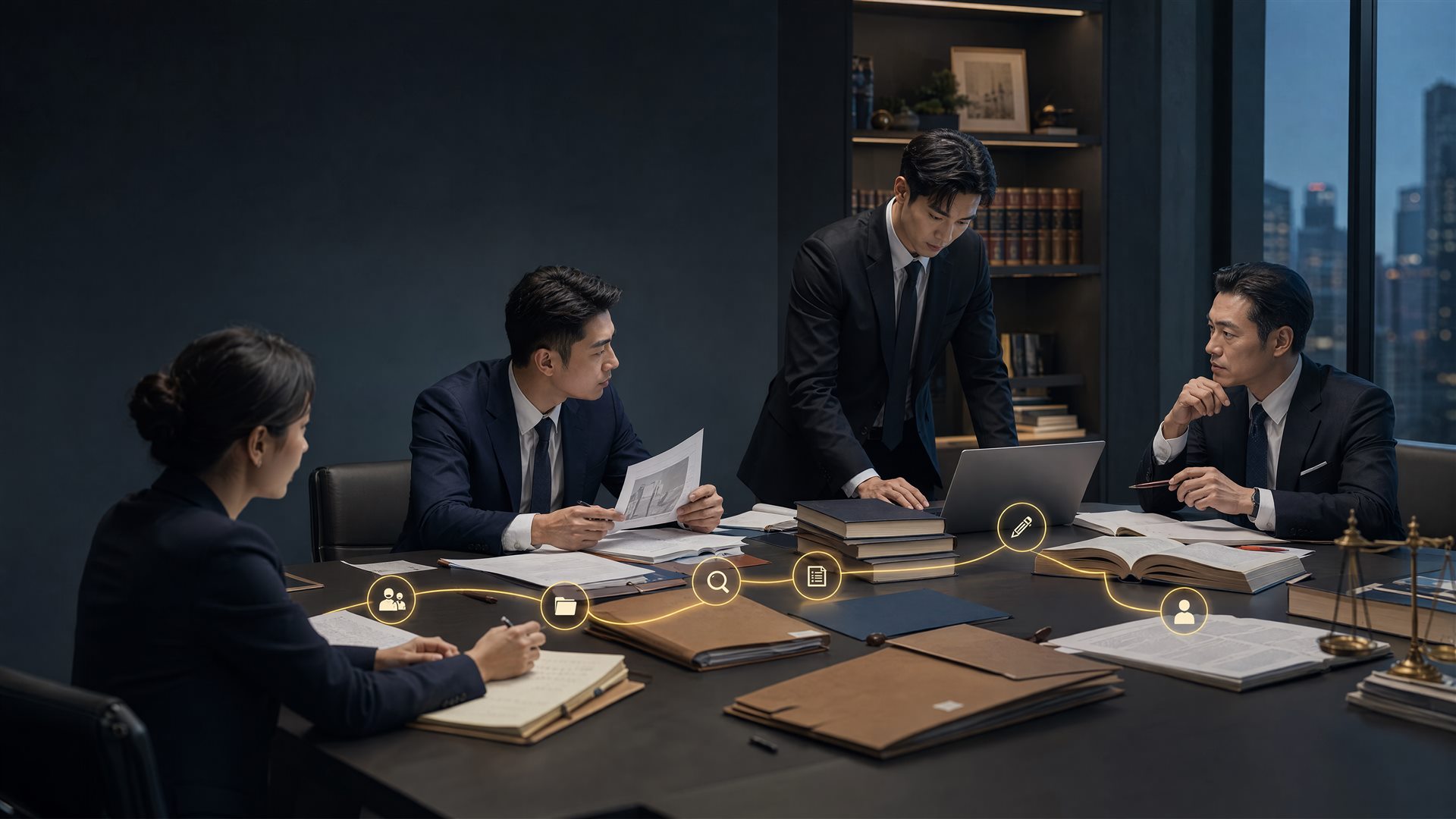 律师团队协作办理案件
